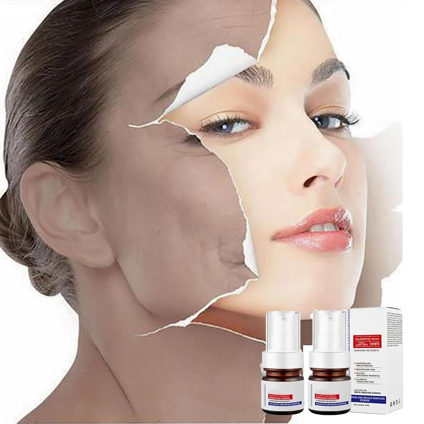 โค๏ธ ORIGINAL ๐๐ก๐ข๐ญ๐๐ง๐ข๐ง๐ and ๐
๐ซ๐๐๐ค๐ฅ๐ Removing Essence, Vitamin C ๐๐ฅ๐๐ฆ๐ข๐ฌ๐ก Serum for ๐๐๐ฅ๐๐ฌ๐ฆ๐ ๐๐๐ฆ๐จ๐ฏ๐๐ฅ, ๐๐ง๐ญ๐ข-๐ฌ๐ฉ๐จ๐ญ Face Serum (๐ฅBuy 1 Get 1 FREE Today Only) - Pack of 2