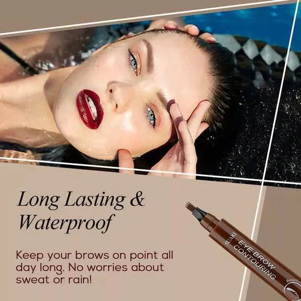 ✨Last Day Promotion 50% Off for Today Only! ✨ 4-Point Waterproof / Sweat-Proof Microblading Eyebrow Pen (5/5⭐⭐⭐⭐⭐)