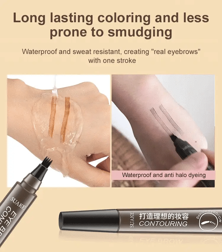 ✨Last Day Promotion 50% Off for Today Only! ✨ 4-Point Waterproof / Sweat-Proof Microblading Eyebrow Pen (5/5⭐⭐⭐⭐⭐)