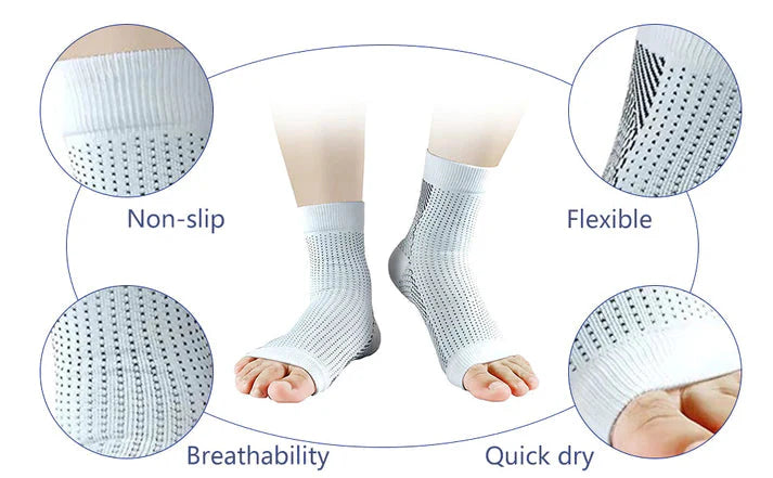 Bamboo Compression Swelling/Pain Healing Socks (Pack of 2)