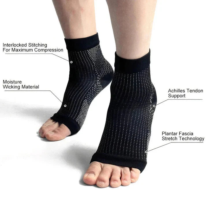 Bamboo Compression Swelling/Pain Healing Socks (Pack of 2)