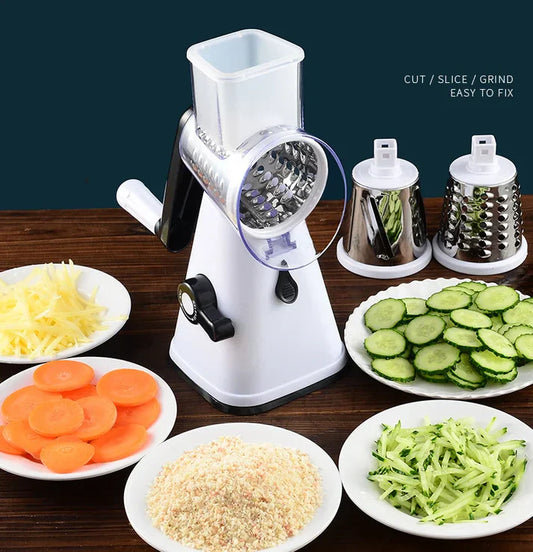 4 in 1 Rotary Vegetable Cutter & Slicer - Kitchen Gadget🔥 (⭐⭐⭐⭐⭐ 4.9 / 5 Reviews)