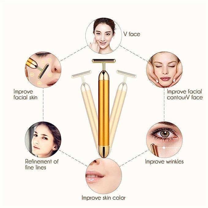 🔥 HOT SALE 🔥 24K Gold Electric Facial Massage Roller 🌟50% OFF🌟🌟