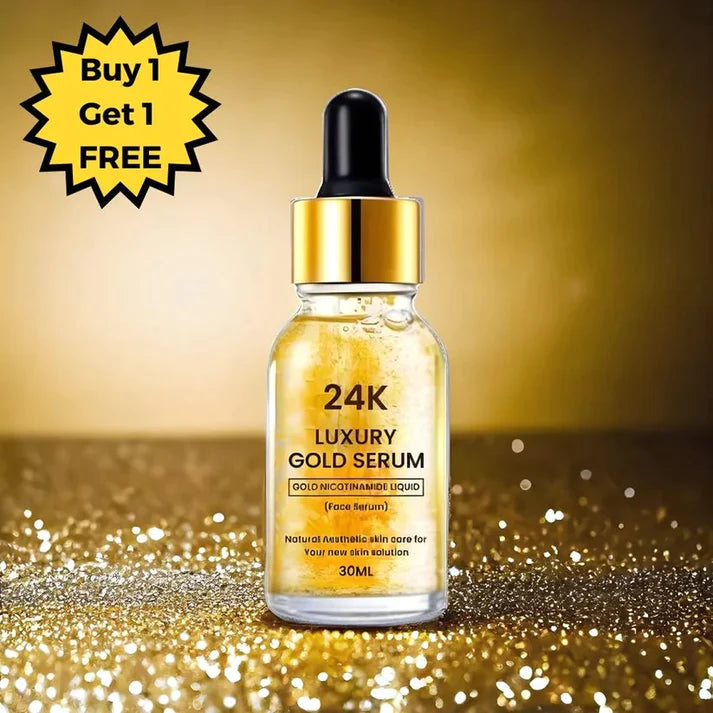 24K Gold Face Serum - ❤️BUY 1 GET 1 Free❤️ (🔥Best Selling Serum in UK,US, INDIA)