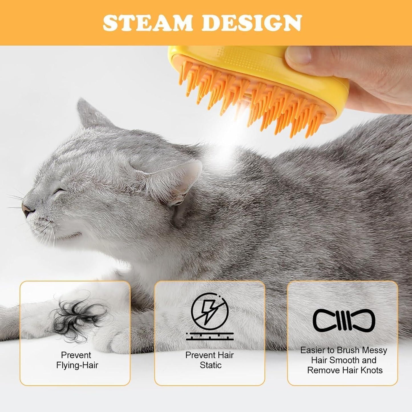 😻 HOT SALE 😻Pet Steam Brush™