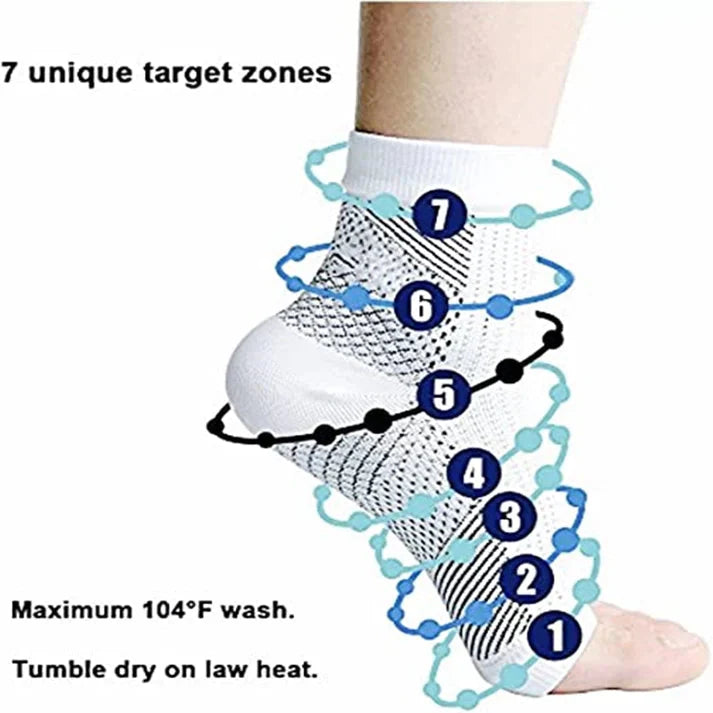 Bamboo Compression Swelling/Pain Healing Socks (Pack of 2)