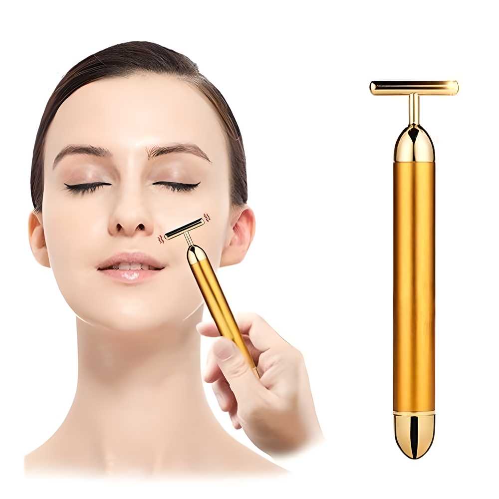 🔥 HOT SALE 🔥 24K Gold Electric Facial Massage Roller 🌟50% OFF🌟🌟