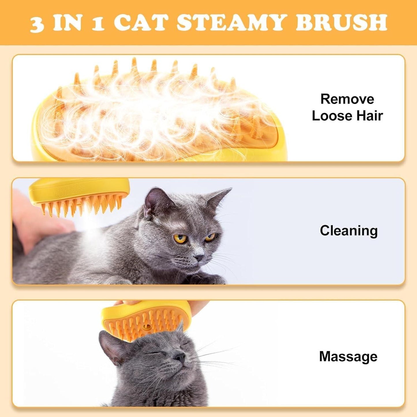 😻 HOT SALE 😻Pet Steam Brush™